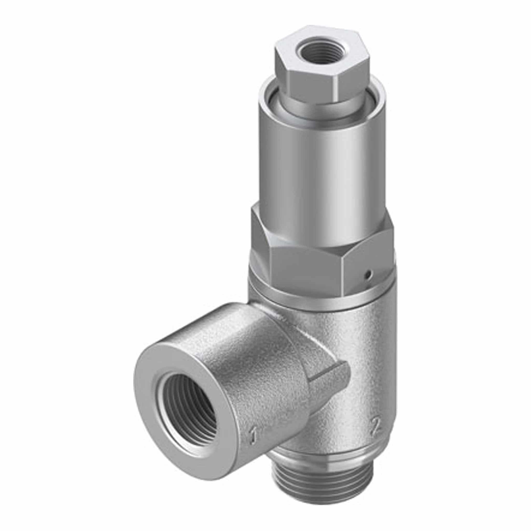 Festo HGL-1/8-B Piloted Non-return Valve, G1/8, G1/8, 10 Bar (530030)