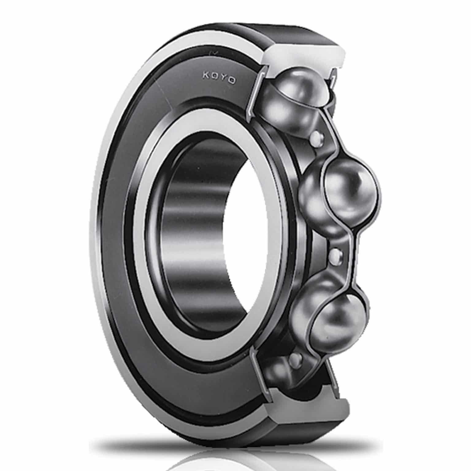 KOYO 6309-2RS Deep Groove Ball Bearing, Single Row, Sealed (45X100X25)